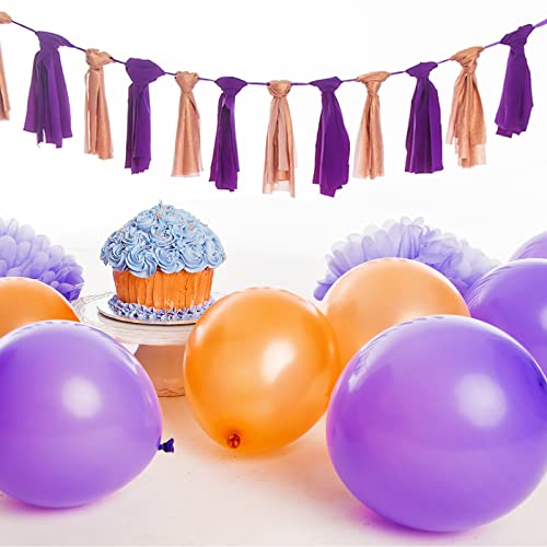 Image of Purple Balloons 12 inch, 110pcs Latex Party Balloons Helium Quality for Birthday Graduation Baby Shower Valentines Christmas Wedding Party Decorations (Purple)