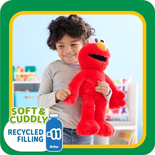 Just Play 53424 Sesame Street Big Hugs 18-Inch Large Plush Elmo Doll, Soft And Cuddly, Red, Pretend Play, Kids Toys thumb #4