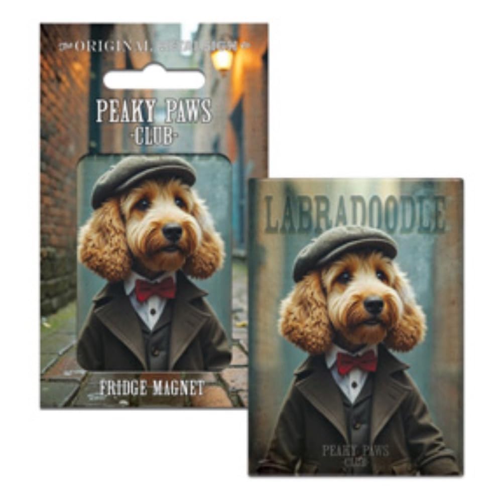 Fridge Magnet (65 x 90 mm) - Peaky Paws Club - Labradoodle