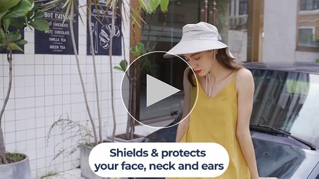 Toppers Womens Mens Sun Hat Rollable UPF 50+ Wide Brim