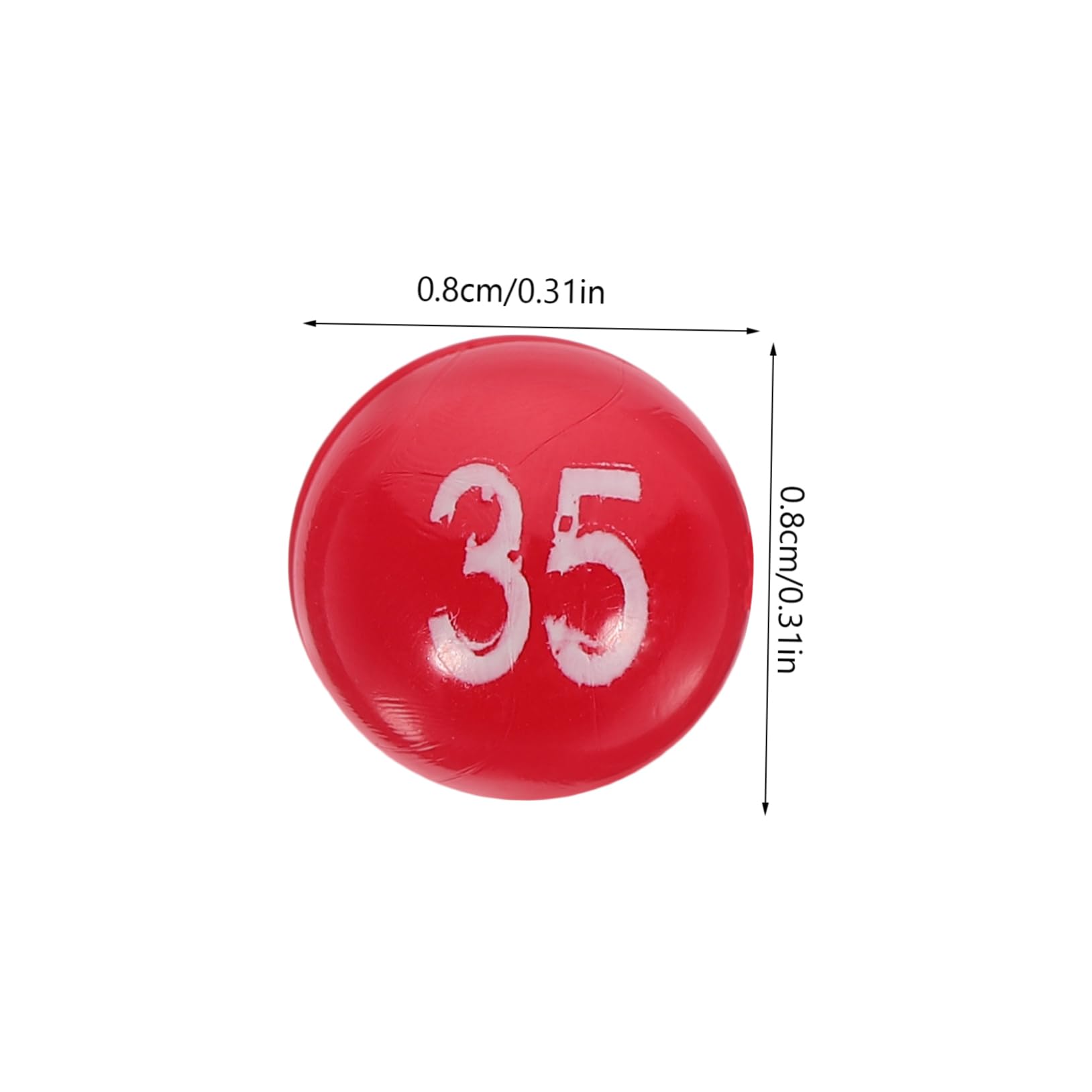 COLLBATH 1 Pack Raffle Balls Plastic Number Balls for Home Party Event Game Props Easy to Read Numbers and Lightweight Design
