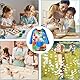 Malkittel Schule 1. Klasse,Malkittel Kinder 6-7-8-10-12 Jahre,Malschürze Kinder Malerkittel Maler Bastelschürze Bunt Kinderschürze Wasserdicht,Mit Ärmeln und Taschen für Kunst Malerei Kochen (Blue)