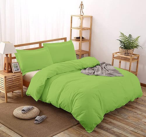 Luxurious Superking Duvet Cover Set 600TC 100% Egyptian Cotton UK Superking Quilt Cover with 2 Oxford Pillowcases (Color Sage Green)