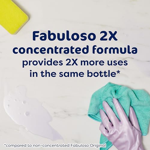 Image of Fabuloso 2X Multi-Purpose Cleaner, No Rinse Floor Cleaner, Long-Lasting Freshness, Peach Scent, 56 fl oz