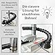 LADSPRINT® Saugrüssel Absaugung passend für Bosch PBD40 u.Ä. | Komplett mit 10 Gelenken | Passend für viele Modelle | Für Bohrer bis 40mm | Anschluss mit 3 Durchmessern | Made in Germany