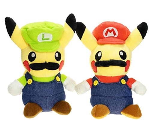 mario pikachu plush