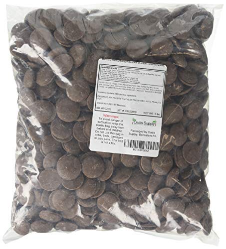 Merckens Coating Melting Wafers Milk Chocolate cocoa lite 5 pounds-set of 4