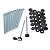 Polaris Homeside Shutter Screws & Caps 050 Black