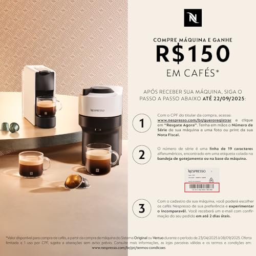 Nespresso Vertuo Pop Preta 110V — Cafeteira Compacta