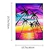 ACANDYL Cocount Tree DIY Paint by Numbers Kit for Adults Paint by Numbers Beginner Canvas Painting by Number Beach DIY Acrylic Oil Painting on Canvas Arts Craft Decoration 16x20 Inch