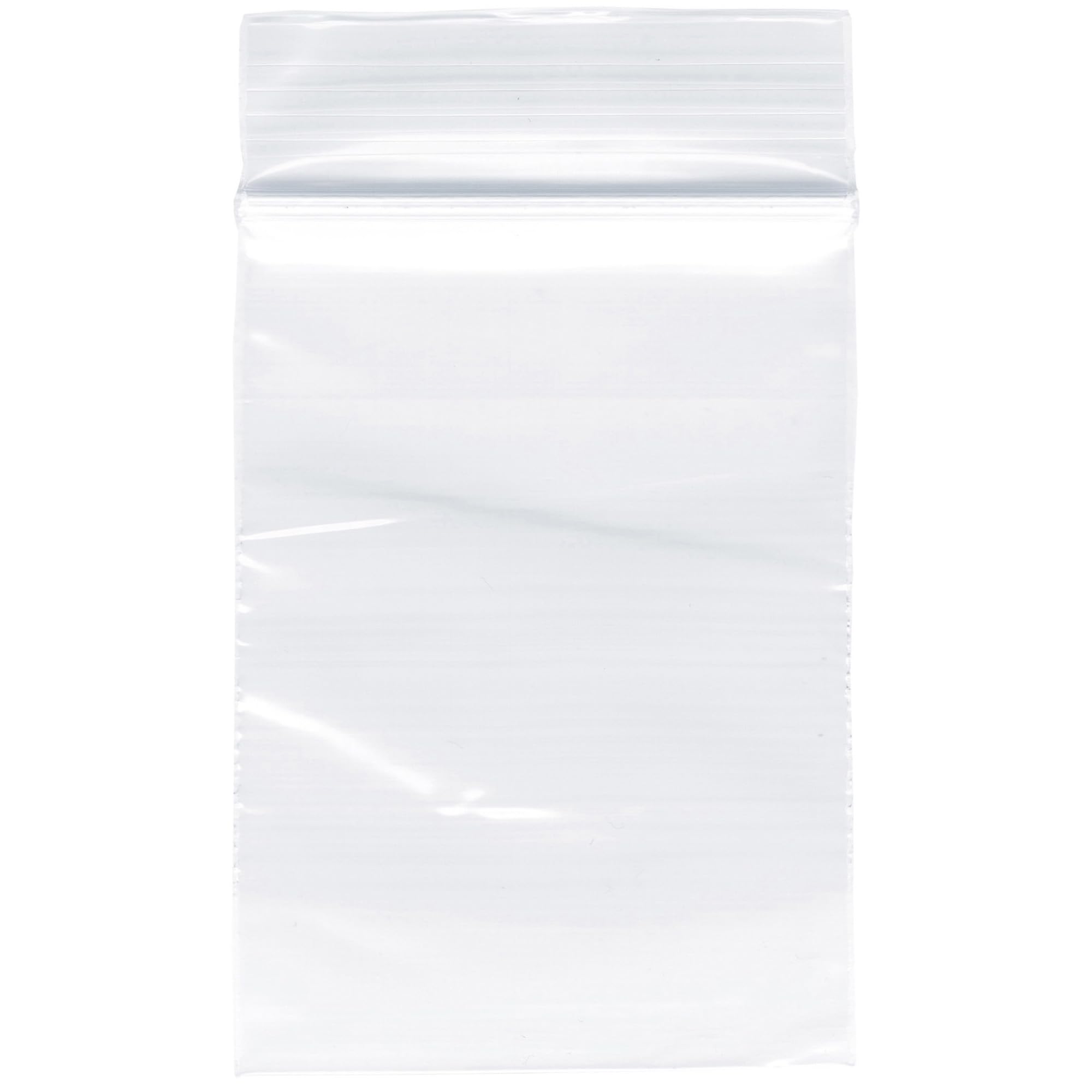 Plymor 2" x 3" (Pack of 500), 2 Mil Zipper Reclosable Plastic Bags