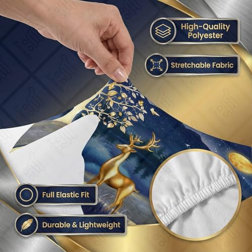 Image of Split AC Cover 1 ton, 1.5 ton to 2 Ton |Designer Digital Print Indoor AC Dust Cover | Stretchable Lycra Fabric | 38x12x9 Inch | Washable Polyester AC Indoor Unit Cover | Dust Dirt Resistant