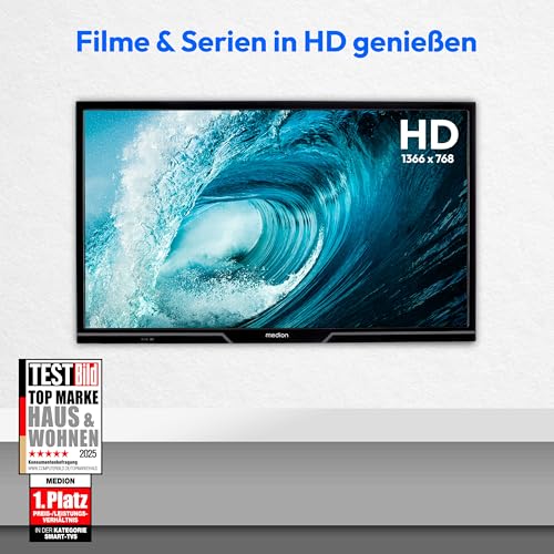 MEDION 59,8 cm (24 Zoll) HD Fernseher (Android TV, Smart TV, HDR, Prime Video, PVR, Bluetooth, MD 824100) – Bild 3