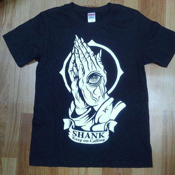 Amazon.co.jp: SHANKシャンクバンドTシャツMブラック ナインス