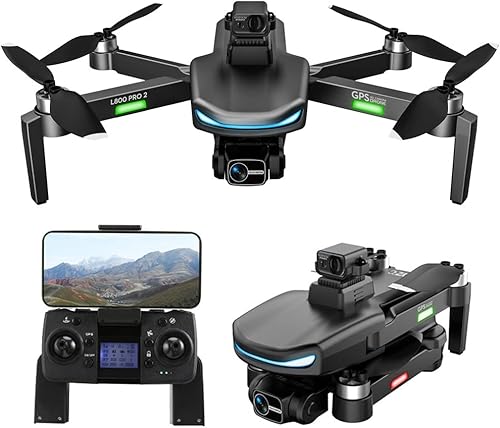 Gleto Drones GPS con cámara para adultos 4k dron para evitar obstáculos dron 5G WiFi FPV dron de transmisión FPV 60 minutos de tiempo de vuelo en 2
