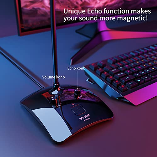 𝐔𝐩𝐠𝐫𝐚𝐝𝐞𝐝 Usb Computer Microphone With Mute Button,Plug&Play Desktop Microphone For Computer, Laptop Microphone - 360 Gooseneck Design - Recording, Youtube, Gaming, Podcasting Microphone #TOP3