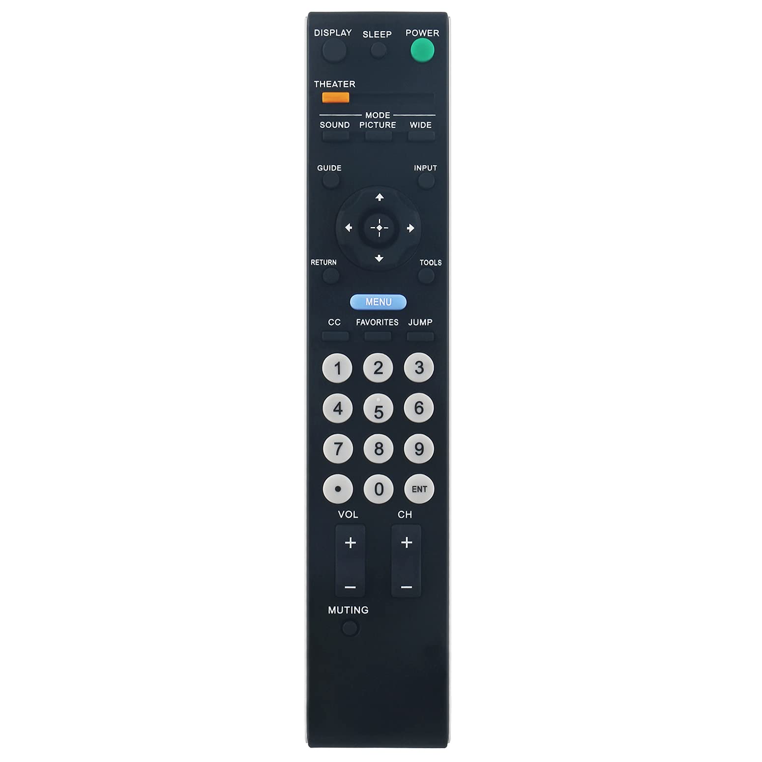 RM-YD026 Replacement Remote Control Commander fit for Sony TV KDL-32NL140 KDL-46SL140 KDL-26N4000 KDL-40SL140 KDL-37L4000 KDL-37NL140 KDL-26NL140 KDL-32M4000 KDL-37M4000 KDL-32L4000 KDL-37N4000