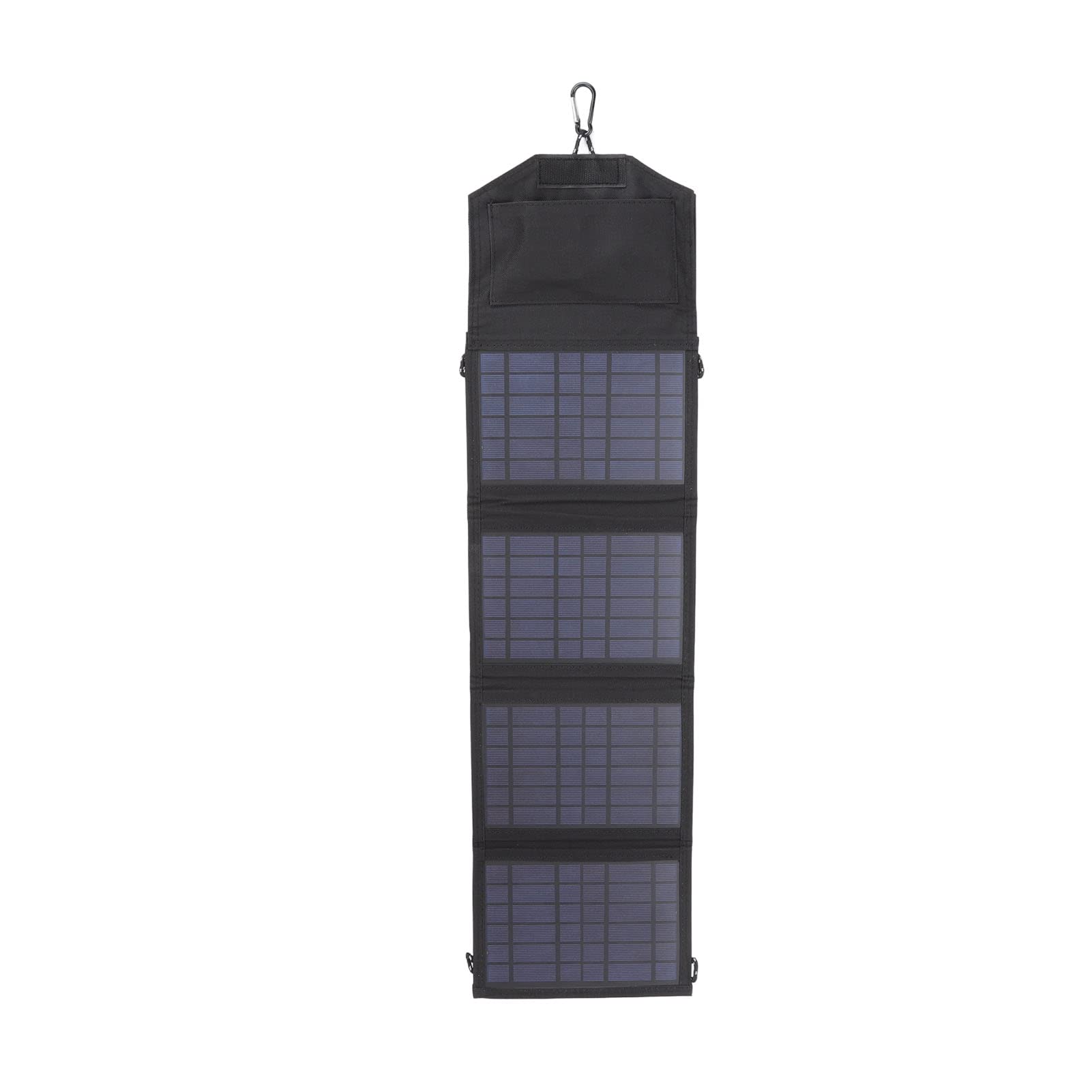 YWBL-WH Panel Solar Portátil 14W 5V Cargador Solar Plegable con Superficie de PET y Doble USB, para Camping Viaje y Emergencia Exterior