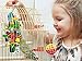 SunGrow Parrot Wooden and Rope Chewing Toy, Multi-Shaped and Multicolored Blocks and Cotton Rope with Hanging Loop