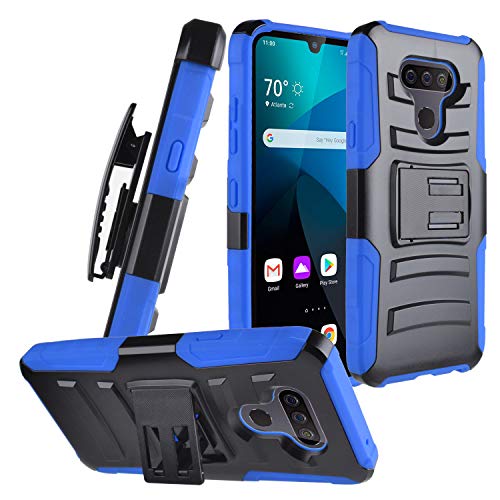 CELZEN - for LG Harmony 4, Xpression Plus 3, LG Premier Pro Plus - Phone Case w/Belt Clip Holster - CV1 Blue
