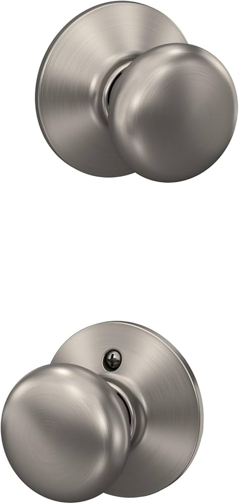 Schlage F10 PLY 619 Plymouth Door Knob, Hall & Closet Passage Lock Schlage F10 PLY 619 Plymouth Door Knob, Hall & Closet Passage Lock