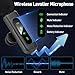 USB C Mini Wireless Lavalier Microphone for iPhone 15 16 /Android,Lapel Mic with Magnetic Clip-on for Record Video，Noise Reduction Lapel Mic for Recording Podcast Vlog Content Creator Interview
