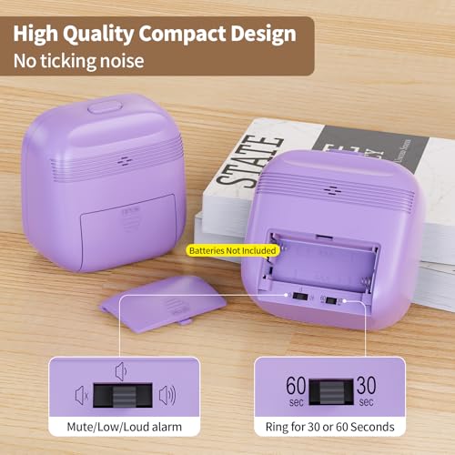 ADHD Timer- ADHD Tools for Kids Adults, Visual Timer for Kids with Autism, Silent Countdown Pomodoro Timer with Adjustable Alarm for Keep More Focused - Image 4