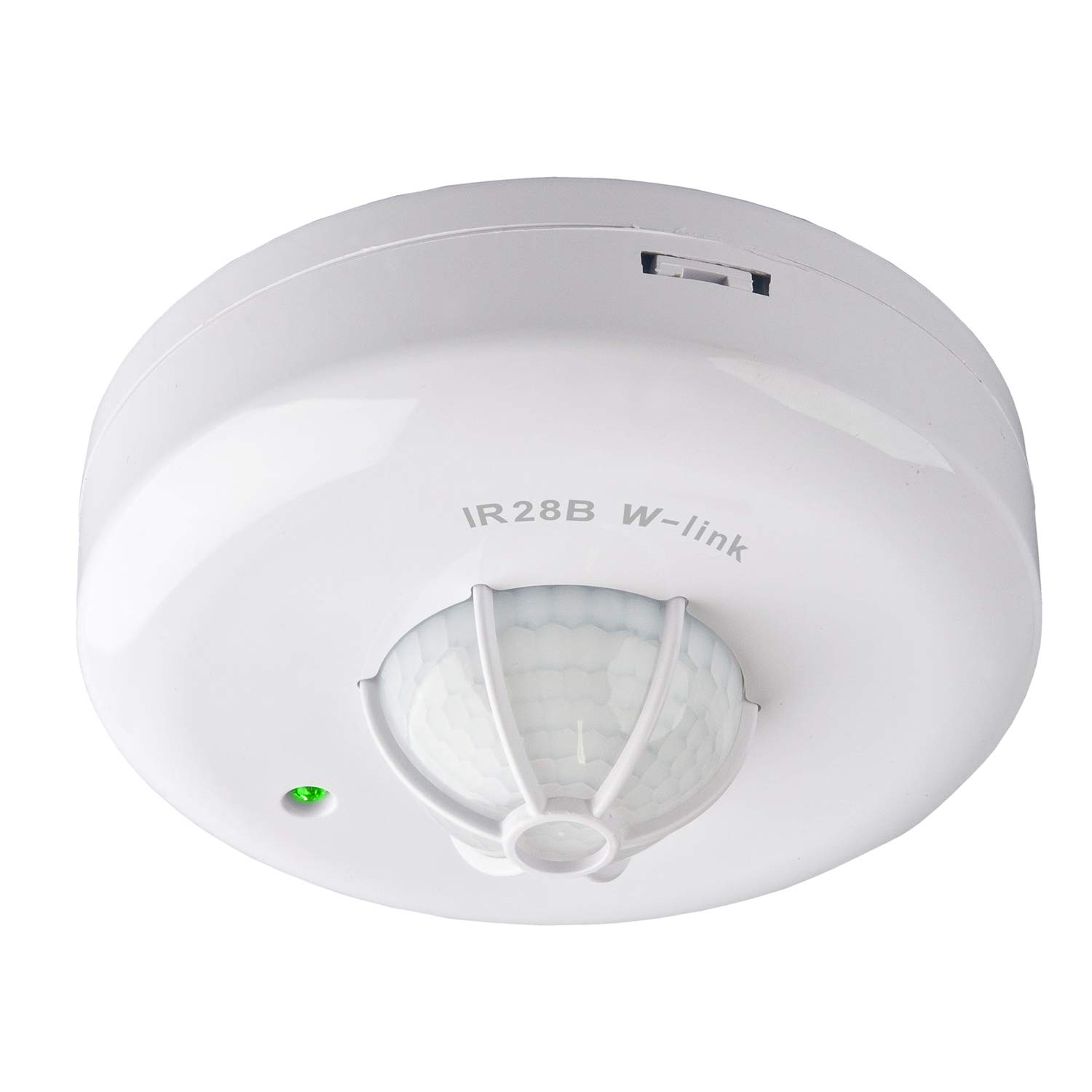 Rilevatore di movimento bianco, 360 gradi, interno IP20, montaggio a soffitto, adatto a LED