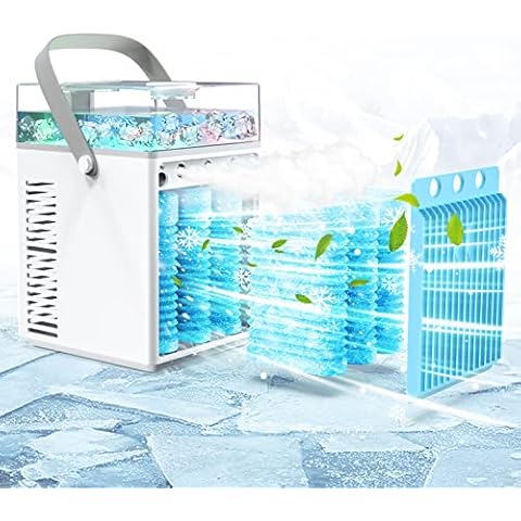 Mobile Klimageräte, Mini Luftkühler, 4 in 1 Klimaanlage USB Verdunstungskühler Cover