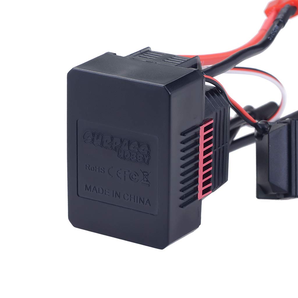 DollaTek Regolatore di velocità elettronico ESC senza spazzole 60A impermeabile per auto RC 1/10