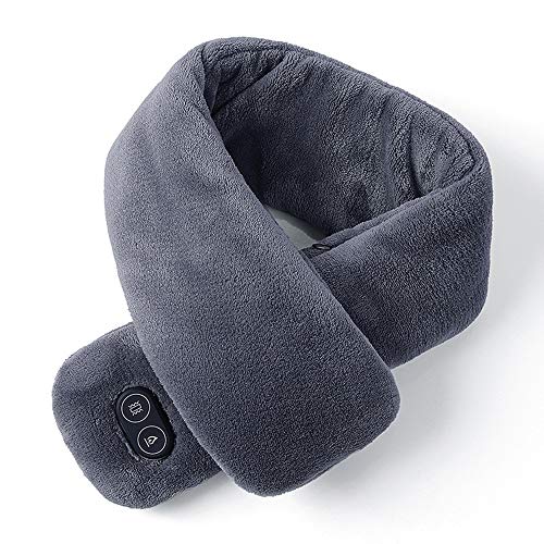USB Heated Scarf, Rechargeable Heating Scarf, Charging Heating Massage Scarf, Neck Heating Pad Shawl Warm Neck for Outdoor Camping Hiking Cycling