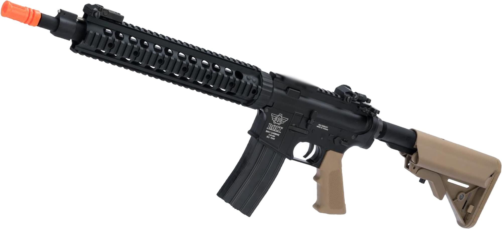 Evike Airsoft - Bolt Mk12 Mod 1 SPR B.R.S.S. Heavy EBB AEG Airsoft Rifle (Color: Tan)