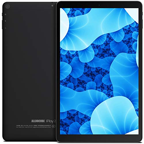 ALLDOCUBE iPlay 20 Tablet 10.1 Pulgadas Portátil con Android 10.0, 4GBRAM/64GBROM Tablet Ultra-Rápido de 1.6GHZ Velocidad,Certificación Google gsm,4G LTE Dual SIM & Tarjeta TF, WiFi Bluetooth, Negro Cover