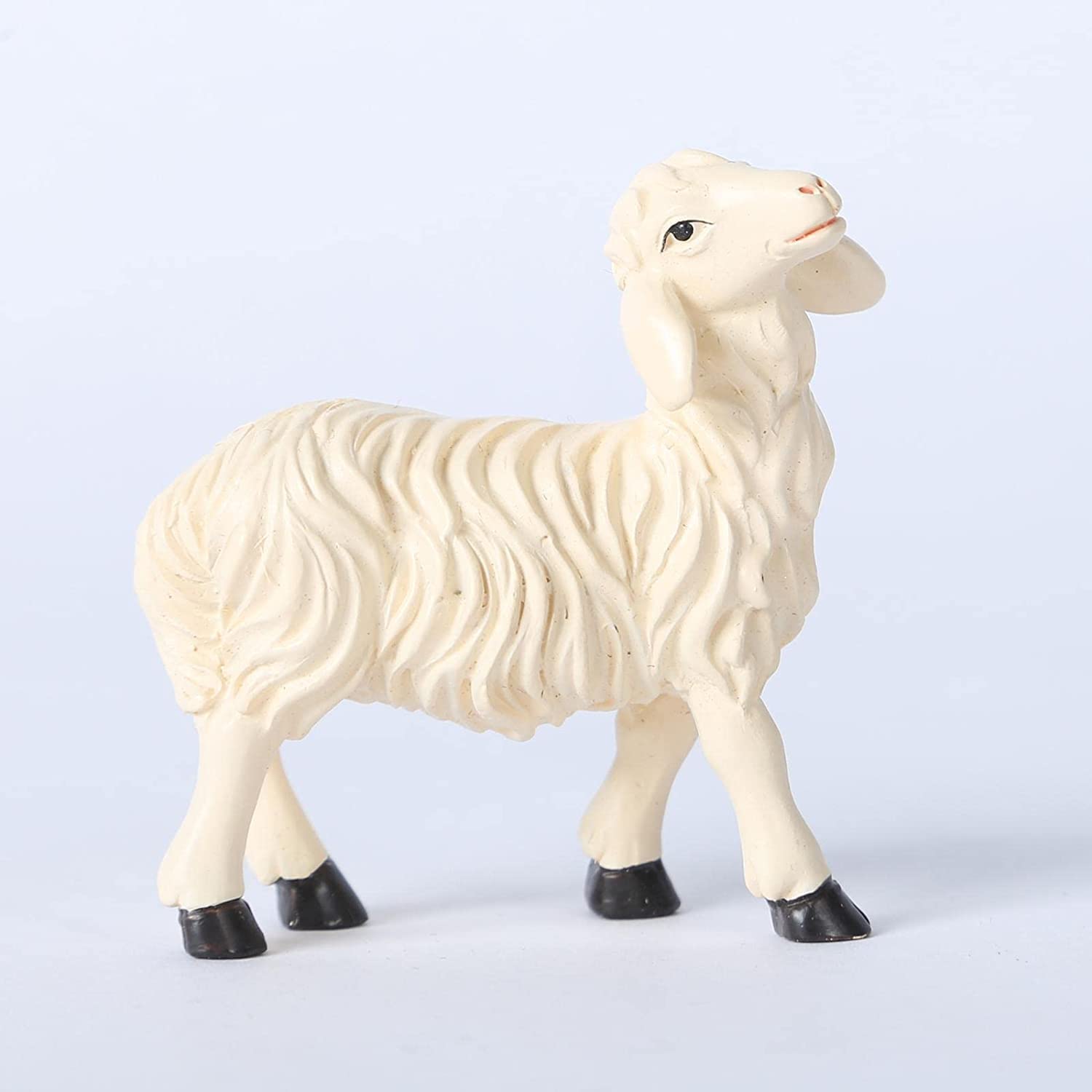 Figurín para jardín,Figurita para Mesa de Bar, decoración de jardín para Escultura, Adornos para el hogar, 6X casa de muñecas, figurita de Oveja en Miniatura, Accesorios para jardín y césped