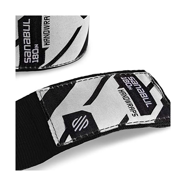 Sanabul-Elastic-Professional-180-inch-Handwraps-for-Boxing-Kickboxing-Muay-Thai-MMA Sanabul Elastic Professional 180 inch Handwraps for Boxing Kickboxing Muay Thai MMA (Black, 180")