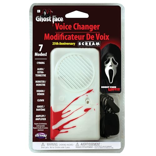 Fun World Ghost Face 25th Anniversary Deluxe Voice Changer Standard