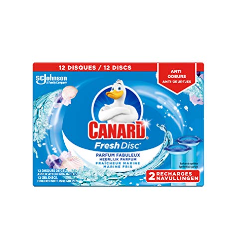 Canard WC Fresh Disc Recharges - Nettoyant Pour Toilette Fraîcheur Marine - 12 Disques Cover