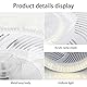 JDONG Deckenventilator mit Beleuchtung und Fernbedienung 54W LED Kristall Deckenleuchte Leise Ventilator mit Timer für Wohnzimmer Esszimmer Schlafzimmer Lampenschirm mit Kristalleffekt
