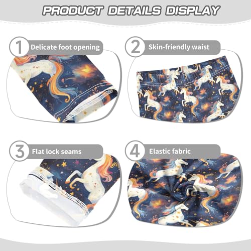 Girls Leggings Magical Unicorns Soft Toddler Leggings for Girls Kids Pants Size 4T-10T3