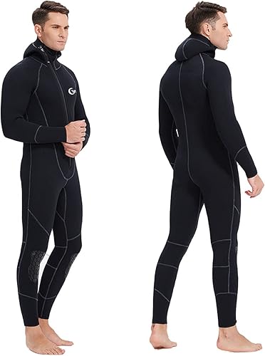 Miniatura 3 de Wetsuits Men's Ultra Stretch 7Mm Neoprene Wetsuit, Winter Warm Front Zip Full Body Diving Suit for Snorkeling Scuba Diving Swimming Surfing