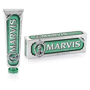 MARVIS® Classic Strong Mint 85 ml I Tandpasta met pepermuntsmaak voor en langdurige frisheid I helpt tandplak te…