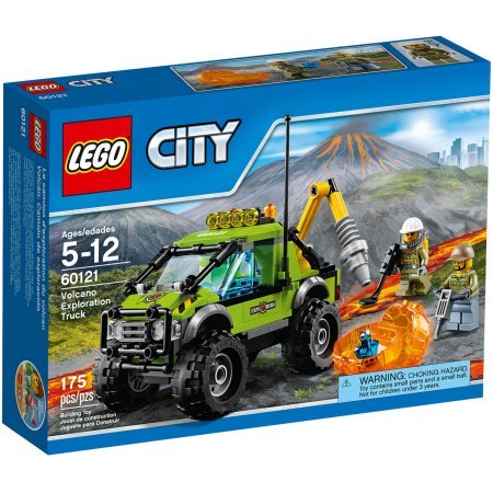 LEGO City Volcano Explorers Building Set, Sturdy Volcano Exploration Truck with Large Tires, Space for Boulder in the Back,Drill that Moves Up and Down, Multicolor