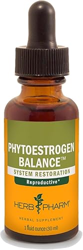 Herb Pharm Fórmula herbaria líquida de equilibrio de fitoestrógenos para apoyo del sistema reproductivo femenino - 1 onza
