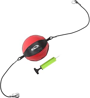 Sosoport 1 Conjunto Bolsa De Bola De Reação De Boxe Para Iniciantes Bolsa De Boxe Bolsa De Couro Bola De Soco Bola De Boxe Bola De Bola De Reação De Campo Pu Casa Bola