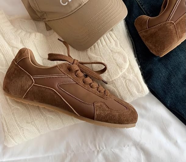 Sneakerina Ballet Sneaker Shoes Tennis & Racquet Sport Flats Women Girls - Retro Kawaii Cute Casual Comfortable Walking Lightweight Running Soft Y2K Non Slip Elegant Athleisure Trending Fashion3