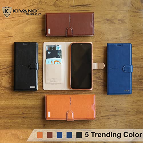 KIVANO-Samsung-Galaxy-M13-4G-Professional-Series-Wallet-Case-Luxurious-Design-Premium-PU-Leather-Flip-Case-Back-Cover-Black