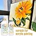 EIGTWEN Gloss Varnish for Acrylic Painting, 100ml Clear Acrylic Varnish Gloss Keeps Paintings from Yellowing, Cracking, Maintains Permanent Color