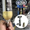 LLINthy Practical Leakproof Refrigerants Can Opener Adapter Copper Texture For Car Air Conditioning Recharging And Maintenance Automotive Cooling Tool #4