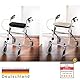 FabaCare Premium Sitzpolster für 40x20cm Sitz Rollator– Schurwoll Sitz Kissen für Gehhilfe & Rollstuhl, Atmungsaktiv, Bequem & Waschbar (Anthazit)