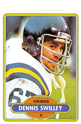 1980 Topps 278 Dennis Swilley Minnesota Vikings NFL Football Card NM-MT